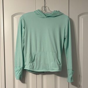 Athleta Girl Mint Green Hoodie Top